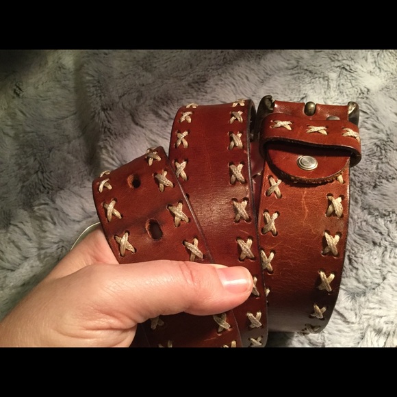 Italian leather belt - Picture 2 of 6